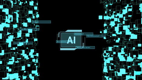 Animation-of-ai-data-processing-over-black-background
