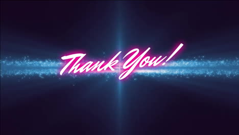 Animation-Eines-Dankestextes-über-Leuchtend-Blauen-Linien-Auf-Schwarzem-Hintergrund