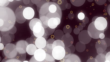 Animation-of-white-lens-flares-against-black-background