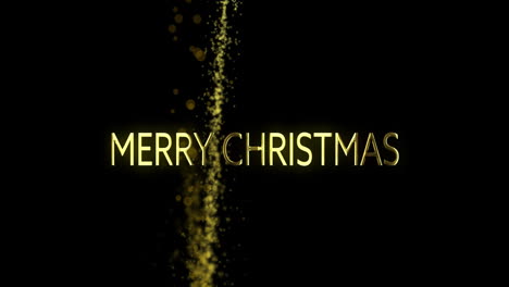Animation-Von-Frohe-Weihnachten-Text-Und-Lichtspur-Auf-Schwarzem-Hintergrund