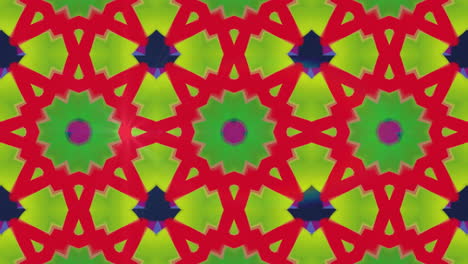 Animation-of-kaleidoscope-pattern-changing-on-seamless-loop-background