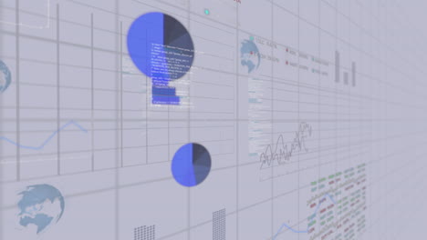Animation-Der-Verarbeitung-Finanzieller-Daten-Und-Statistiken-Auf-Hellem-Hintergrund