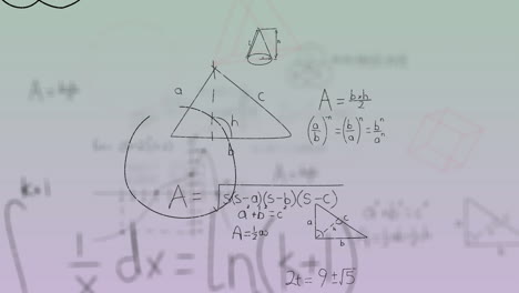 Animation-Mathematischer-Gleichungen-Auf-Violettem-Hintergrund