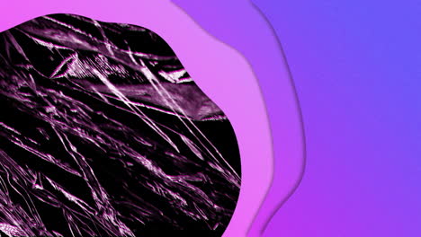 Animation-Der-Sich-Bewegenden-Und-Verändernden-Violetten-Textur-Und-Des-Kopierraums-Auf-Schwarzem-Hintergrund