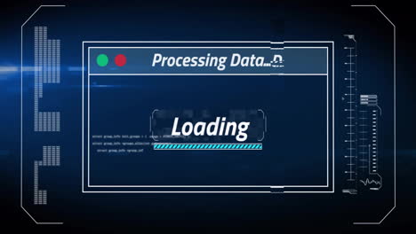 Animation-of-text-and-loading-bars-with-computer-language-over-blue-background