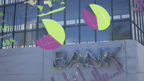 Animation-of-financial-data-processing-over-bank-building