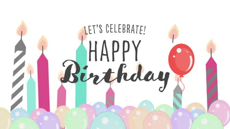 Animation-Von-„Lasst-Uns-Alles-Gute-Zum-Geburtstag“-Text-über-Luftballons-Und-Kerzen-Auf-Weißem-Hintergrund
