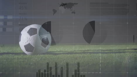 Animación-Del-Procesamiento-De-Datos-Financieros-Sobre-Las-Piernas-De-Un-Jugador-De-Fútbol-Con-Balón.