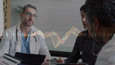 Animation-Der-Finanzdatenverarbeitung-Durch-Verschiedene-Ärzte-Im-Krankenhaus