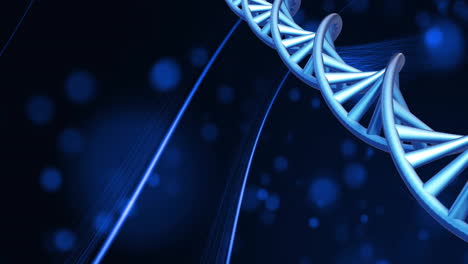 Animation-Eines-Sich-Drehenden-DNA-Strangs-Auf-Dunklem-Hintergrund