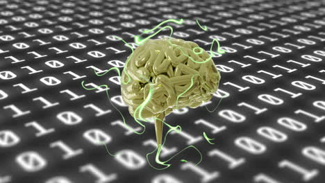 Animation-of-human-brain-and-data-processing-with-binary-coding