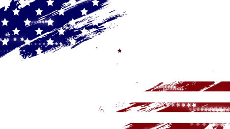 Animation-Der-Flagge-Der-USA-Mit-Sternen-Auf-Weißem-Hintergrund