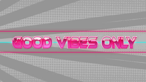 Animation-of-good-vibes-only-text-over-neon-background