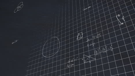 Animation-Der-Mathematischen-Datenverarbeitung-Auf-Schwarzem-Hintergrund