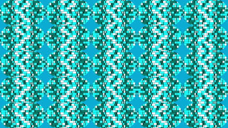 Animation-of-vertical-rows-of-blue-mosaic-capsule-shapes-moving-on-blue-background