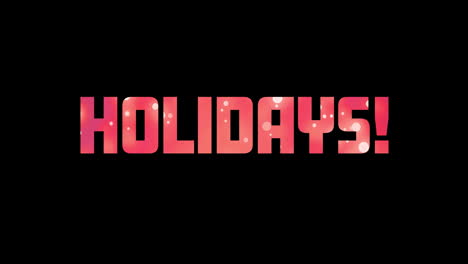 Animation-of-holidays-text-with-lights-on-black-background