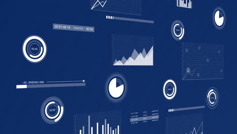 Animation-of-scanners-and-charts-processing-data-on-dark-blue-background