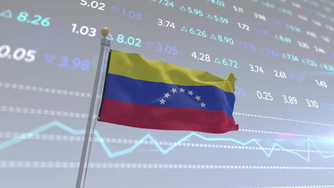 Animacion-De-Procesamiento-De-Datos-Financieros-Y-Bandera-De-Venezuela