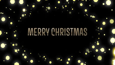 Animation-of-merry-christmas-text-with-spot-lights-on-black-background