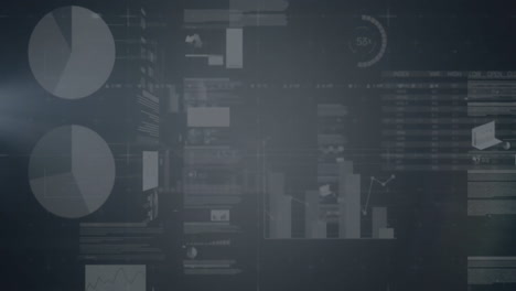 Animation-Der-Finanzdatenverarbeitung-Auf-Dunklem-Hintergrund