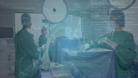 Animación-Del-Procesamiento-De-Datos-Científicos-Sobre-Diversos-Cirujanos-En-El-Hospital.