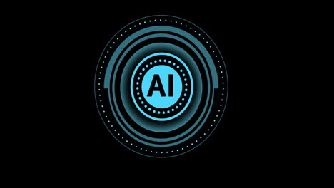 Animation-of-ai-data-processing-over-black-background