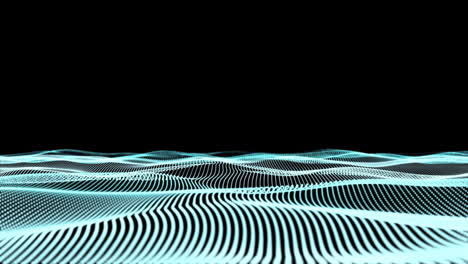 Animation-of-ai-glowing-light-trails-over-black-background