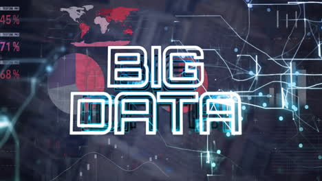 Animation-Von-Big-Data-Text-über-Die-Verarbeitung-Finanzieller-Daten