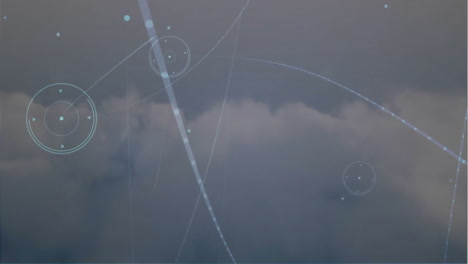 Animación-De-Red-De-Conexiones-Sobre-Nubes