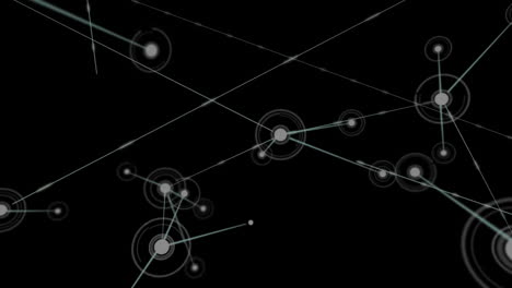 Animation-Eines-Netzwerks-Von-Verbindungen-Auf-Schwarzem-Hintergrund