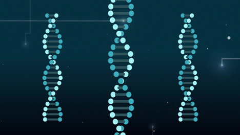 Animation-Von-DNA-Strängen-über-Lichtpunkten