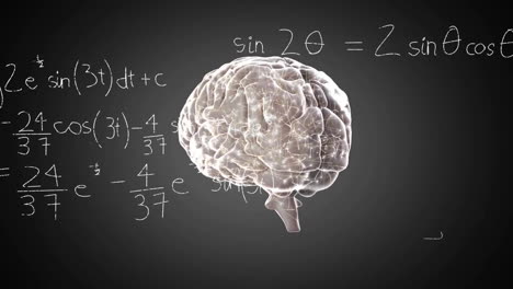 Animación-Del-Cerebro-Girando-Sobre-Ecuaciones-Matemáticas
