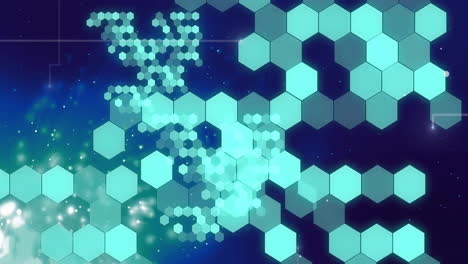 Animation-of-hexagons-over-light-spots