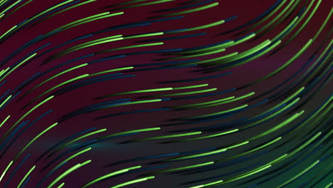 Animation-of-green-and-blue-lines-floating