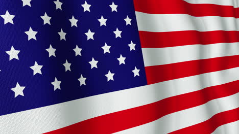 Animation-of-waving-american-flag-background