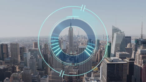 Animation-of-circular-scanner-processing-over-new-york-cityscape