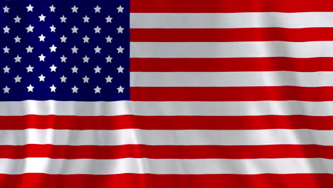 Animation-Der-Wehenden-Flagge-Der-Vereinigten-Staaten-Von-Amerika,-Vollbild-Hintergrund