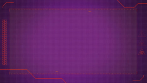 Animation-of-digital-data-processing-on-screen-over-purple-background