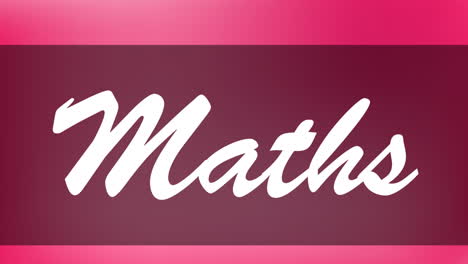 Animation-of-maths-text-over-striped-background