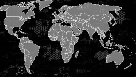 Animation-of-world-map-over-mathematical-equations