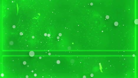 Animation-Von-Lichtpunkten-über-Interferenzen-Auf-Grünem-Hintergrund