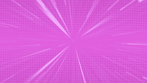 Animation-of-white-shapes-moving-on-pink-background