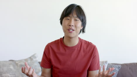 Der-Asiatische-Teenager-Sitzt-Bequem-Zu-Hause-Und-Telefoniert-Mit-Einem-Video