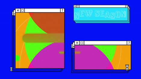 Animation-Des-Textes-Der-Neuen-Saison-Auf-Computerbildschirmen-Und-Lebendigem-Hintergrund