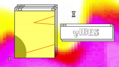 Animation-Von-Vibes-Text-über-Computerbildschirmen-Und-Lebendigem-Hintergrund