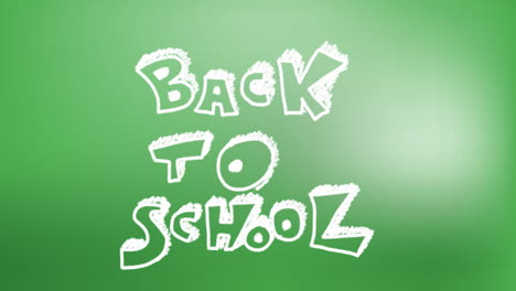 Animation-Des-Textes-„Zurück-Zur-Schule“-Auf-Grünem-Hintergrund
