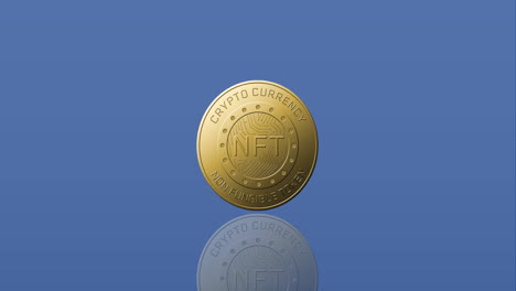 Animation-Der-NFT-Finanzdatenverarbeitung-Auf-Blauem-Hintergrund