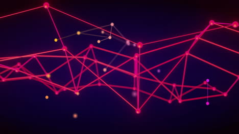 Animation-Eines-Netzwerks-Von-Verbindungen-Auf-Blauem-Hintergrund