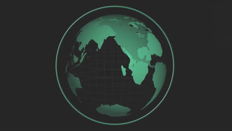 Animation-Eines-Sich-Drehenden-Globus-Und-Einer-Hand-Auf-Grünem-Hintergrund