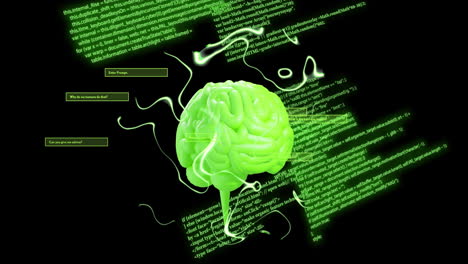 Animation-of-ai-brain-and-data-processing-over-black-background
